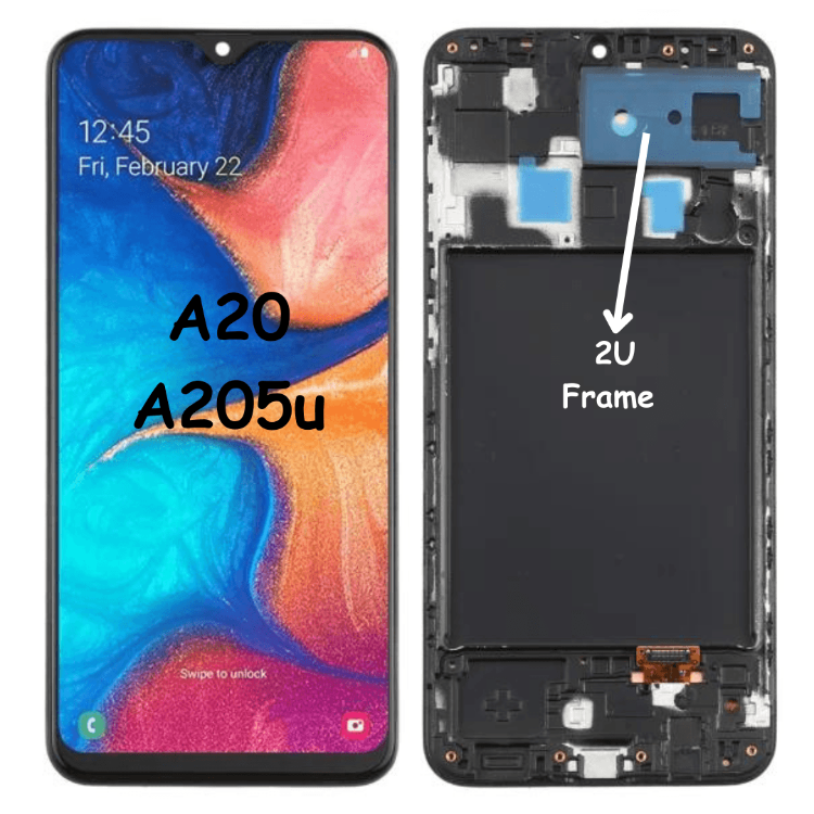 LCD Screen & Digitizer Full Assembly With Frame For Samsung Galaxy A20 A205U (Black) - Best Cell Phone Parts Distributor in Canada, Parts Source LCD Screen & Digitizer Full Assembly With Frame For Samsung Galaxy A20 A205U (Black) - Best Cell Phone Parts Distributor in Canada, Parts Source